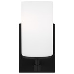 Alturas Wall Sconce - Midnight Black / Etched White