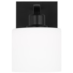 Canfield Wall Sconce - Midnight Black / Etched White