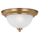 Geary Ceiling Light Fixture - Satin Brass / Satin Etched