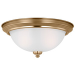 Geary Ceiling Light Fixture - Satin Brass / Satin Etched