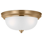 Geary Ceiling Light Fixture - Satin Brass / Satin Etched