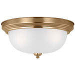 Geary Ceiling Light Fixture - Satin Brass / Satin Etched