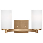 Hettinger Bathroom Vanity Light - Satin Brass / Etched White