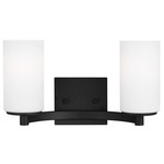 Hettinger Bathroom Vanity Light - Midnight Black / Etched White