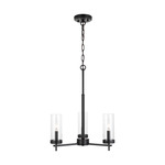 Zire Chandelier - Midnight Black / Clear