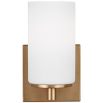 Zire LED Wall Sconce - Satin Brass / White