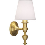 Arthur Wall Sconce - Modern Brass / Pearl Dupioni