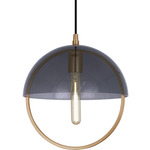 Mavisten Edition Copernica Pendant - Burnished Brass / Smoke