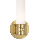 Maxime Wall Sconce - Modern Brass / Frosted White
