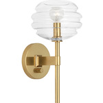 Horizon Wall Sconce - Modern Brass / Clear