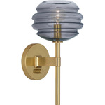 Horizon Wall Sconce - Modern Brass / Smoke Gray