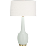 Delilah Table Lamp - Matte Celadon / Oyster Linen