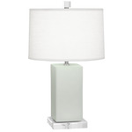 Harvey Table Lamp - Matte Celadon / Oyster Linen