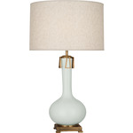 Athena Table Lamp - Matte Celadon / Heather Linen