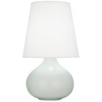 June Table Lamp - Matte Celadon / Oyster Linen