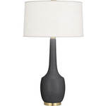 Delilah Table Lamp - Matte Ash / Oyster Linen