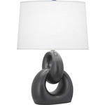 Fusion Table Lamp - Matte Ash / Oyster Linen