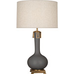 Athena Table Lamp - Matte Ash / Heather Linen