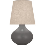 June Table Lamp - Matte Ash / Buff Linen