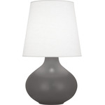 June Table Lamp - Matte Ash / Oyster Linen