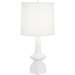 Jasmine Table Lamp - Matte Lily / Oyster Linen