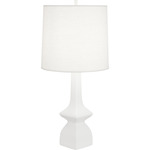 Jasmine Table Lamp - Matte Lily / Oyster Linen