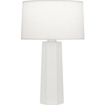 Mason Table Lamp - Matte Lily / Oyster Linen