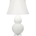Double Gourd Table Lamp - Matte Lily / Ivory Shade