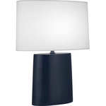 Victor Table Lamp - Matte Midnight Blue / Ascot White