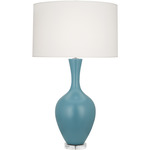 Audrey Table Lamp - Matte Steel Blue / Fondine
