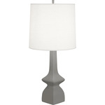 Jasmine Table Lamp - Matte Smoky Taupe / Oyster Linen