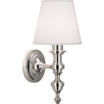 Arthur Wall Sconce - Polished Nickel / Pearl Dupioni