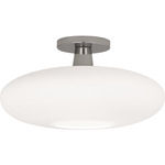 Ovo Ceiling Light Fixture - Polished Nickel / Frosted White