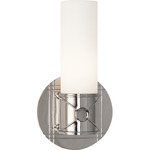 Maxime Wall Sconce - Polished Nickel / Frosted White