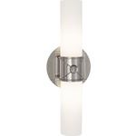 Maxime Bathroom Vanity Light - Polished Nickel / Frosted White