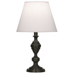 Arthur Accent Table Lamp - Deep Patina Bronze / Pearl Dupioni