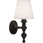 Arthur Wall Sconce - Deep Patina Bronze / Pearl Dupioni