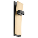 Dario Wall Sconce - Black / Aged Brass / Matte White