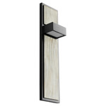 Guapo Wall Sconce - Black / Weathered Oak / Matte White