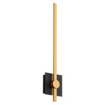 Zora Wall Sconce - Black / Industrial Brass / Matte White