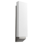 Polaris Wall Sconce - Satin Nickel / Matte White