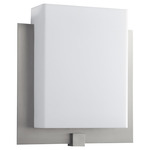 Pathways Wall Sconce - Satin Nickel / Matte White