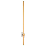 Zora Wall Sconce - White / Industrial Brass / Matte White