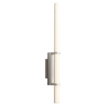 Wand Wall Sconce - Satin Nickel / Matte White