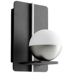 Iota Wall Sconce - Black / Satin Nickel / Matte White