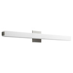 Adelphi Bathroom Vanity Light - Satin Nickel / Matte White