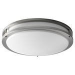 Oracle 18 Inch Wall / Ceiling Light - Satin Nickel / Matte White