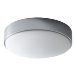 Journey Wall / Ceiling Light with Emergency Backup - Polished Chrome / White Opal Glass