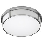 Io Ceiling Light - Satin Nickel / Matte White Acrylic
