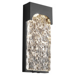Nitro Outdoor Wall Sconce - Black / Clear
